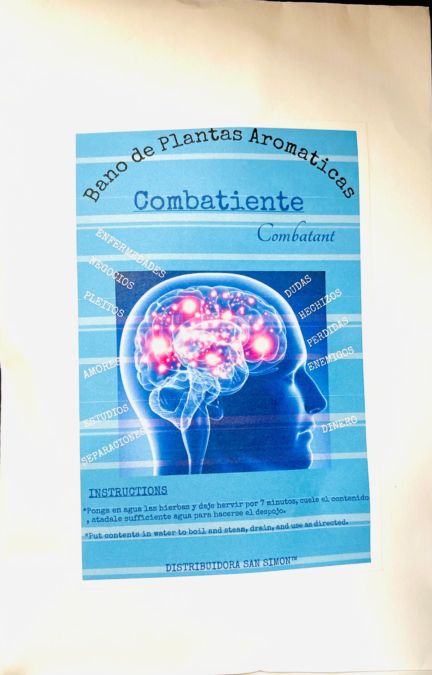 Baño De Plantas Aromatica Combatiente