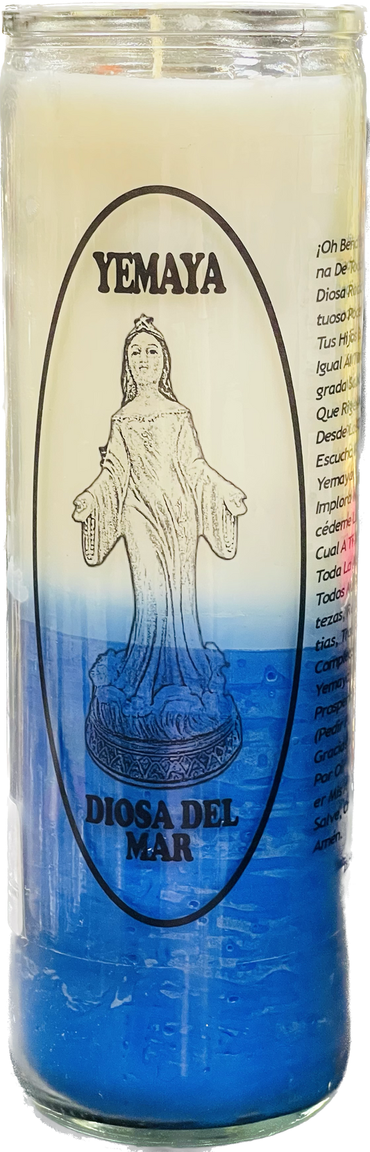 Vela Regular Yemaya Azul Y Blanca
