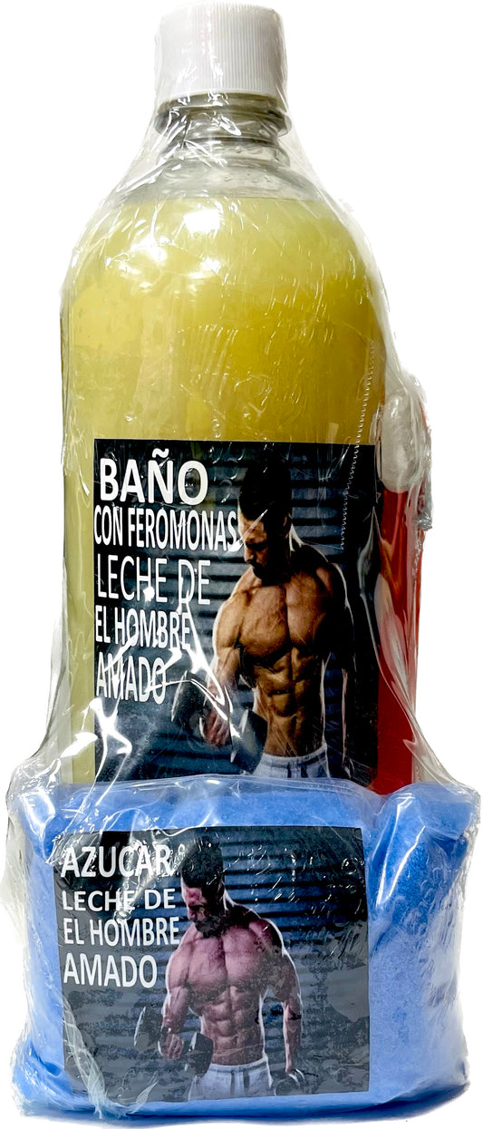 Baño Leche De El Hombre Amado Con Feromonas