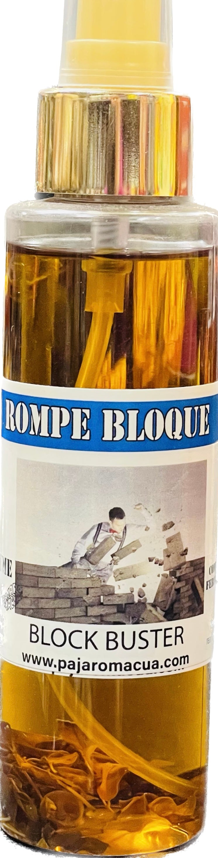 Perfume Tapa Dorada Rompe Bloque