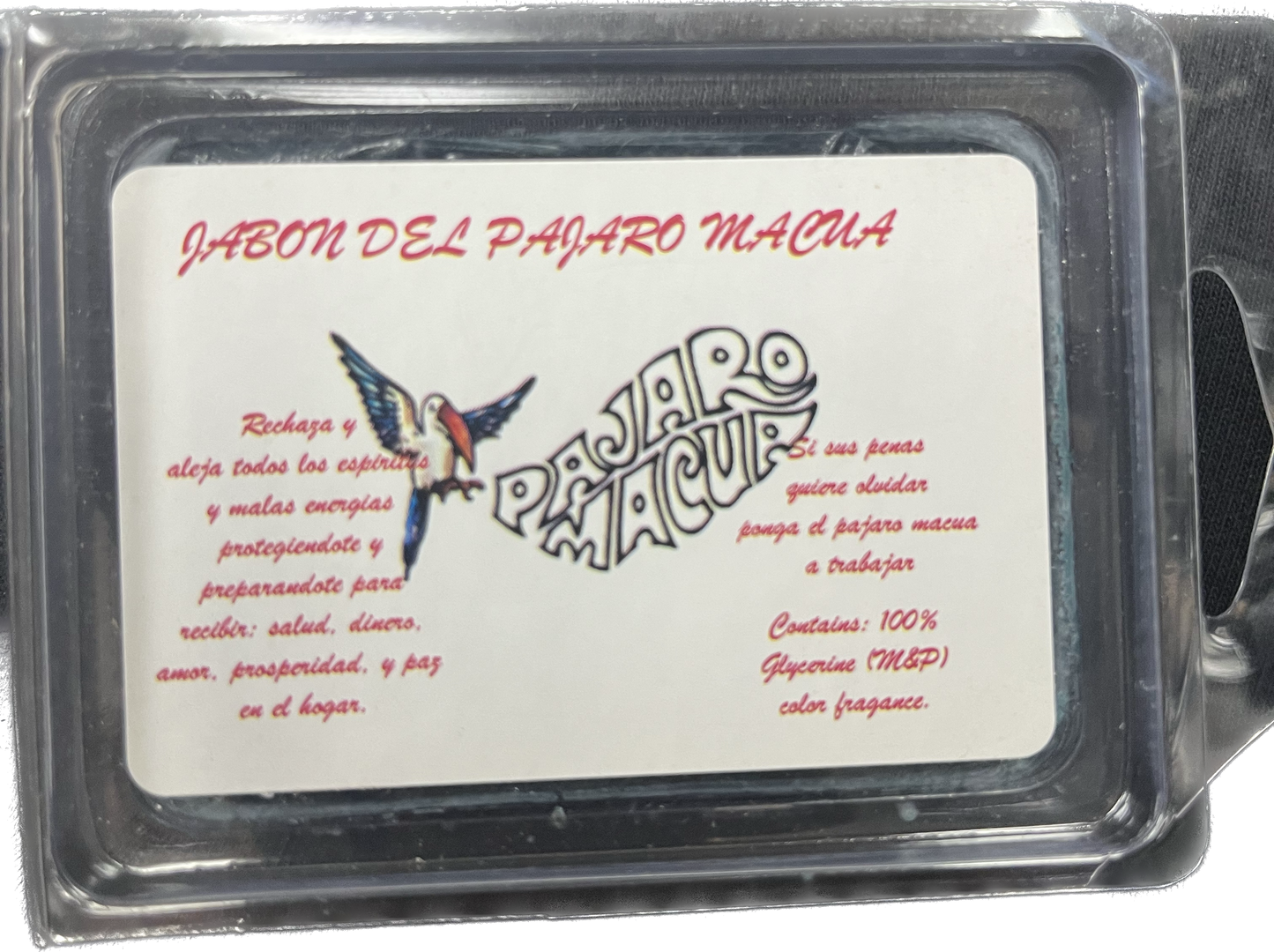 Jabon Glycerina Pajaro Macua