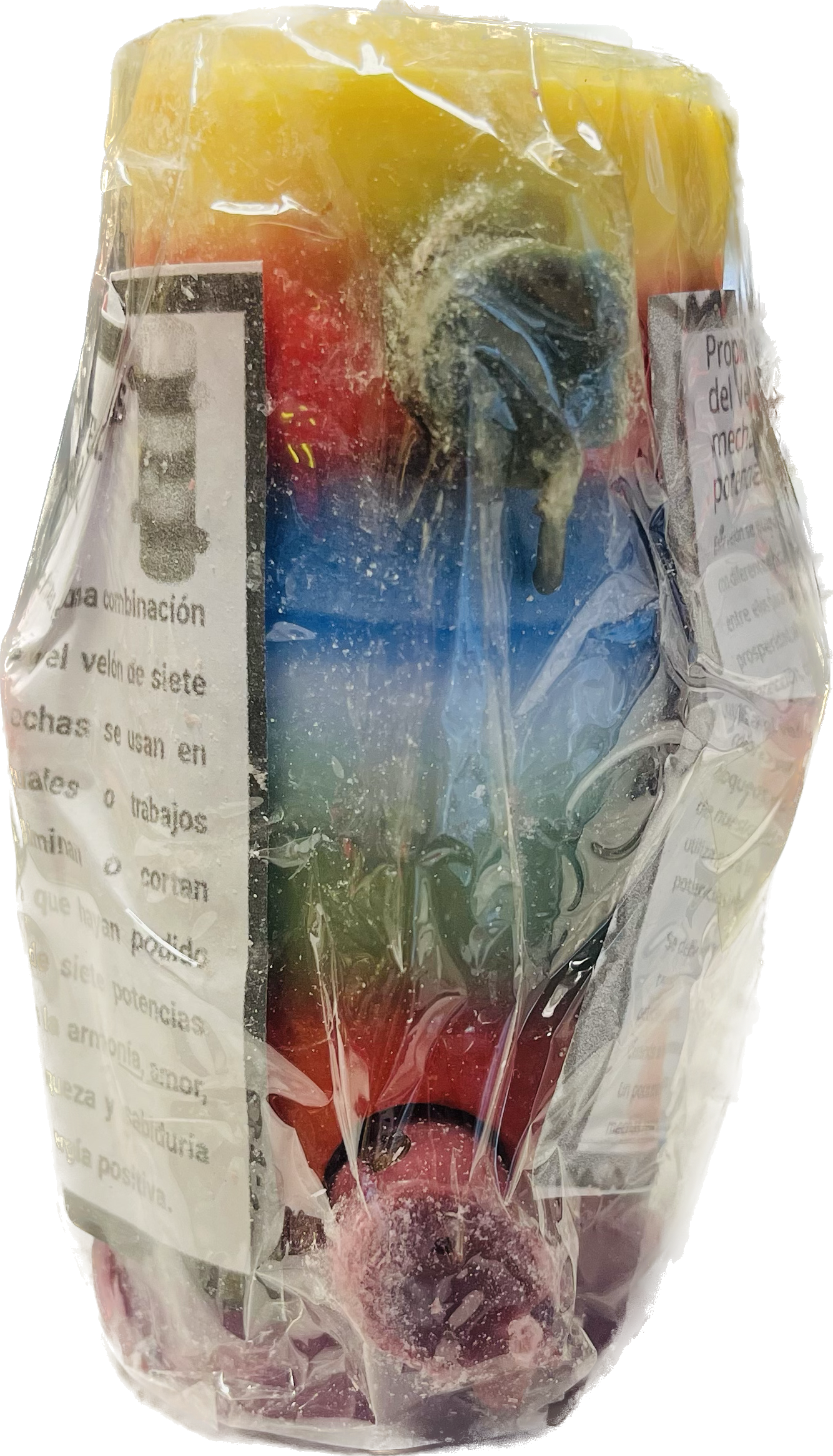 Poderosa Vela 7 Mechas Multicolor Mtc07