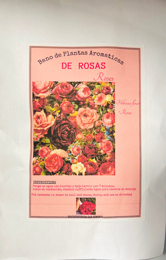 Baño De Plantas Aromaticas De Rosas