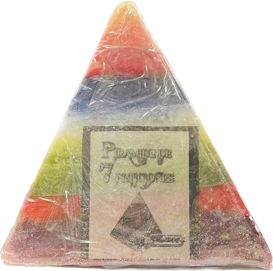 Poderosa Vela De Piramide De 7 Colores