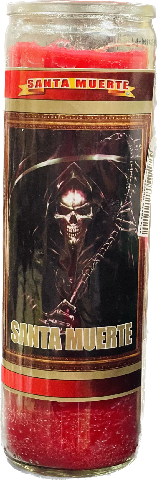 Vela Regular Santa Muerte Red
