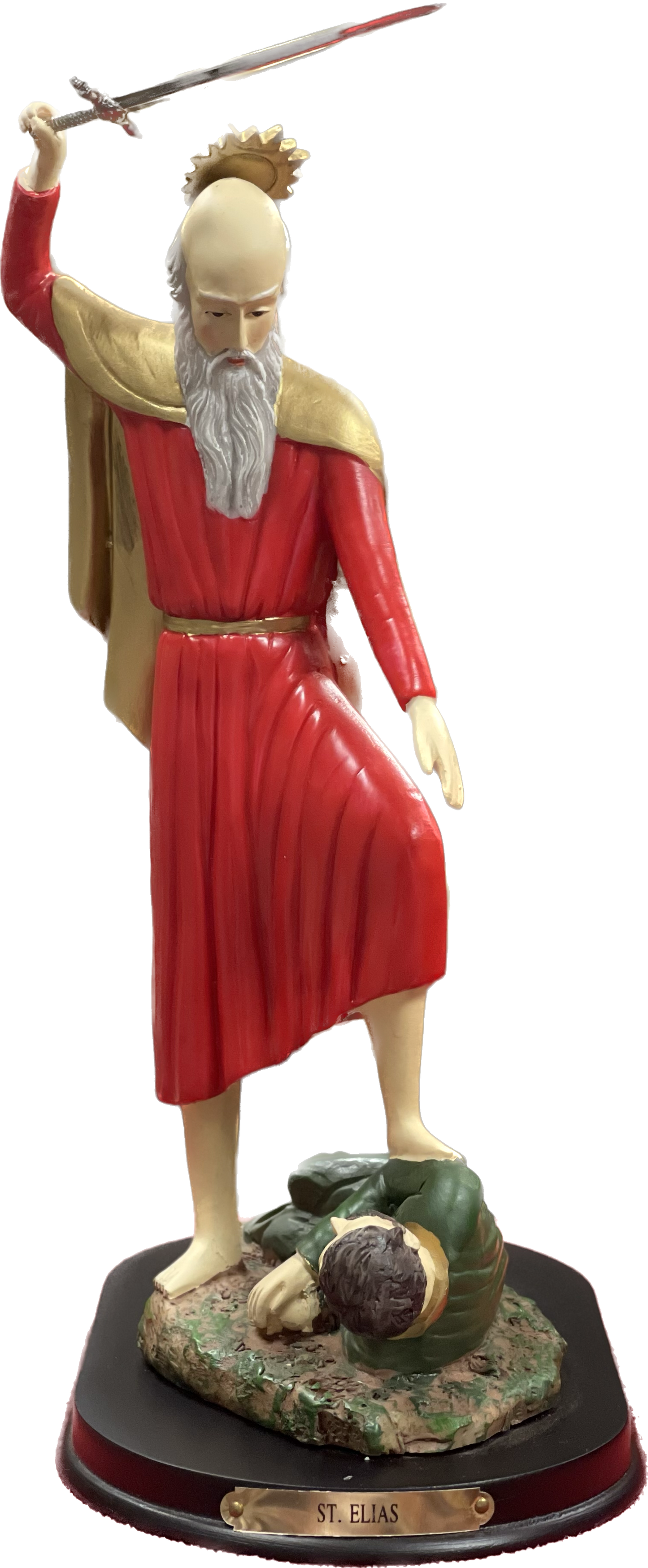 Estatua San Elias 12 Inches Con Pedestal
