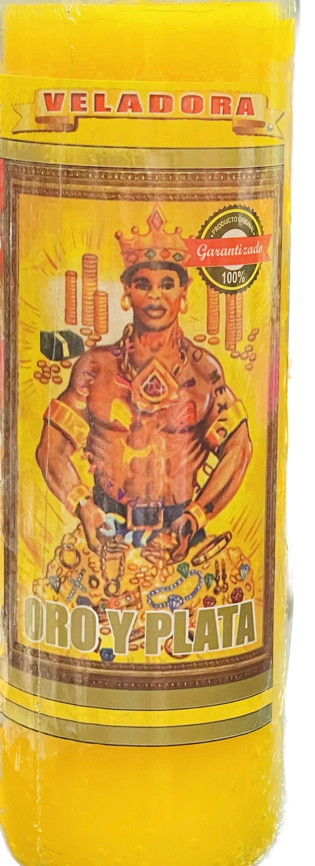 Vela Aromatica Oro Y Plata