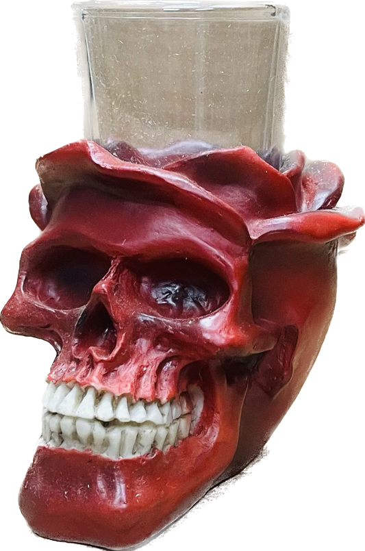 Santa Muerte Shot Cup En Rojo Love Gifts