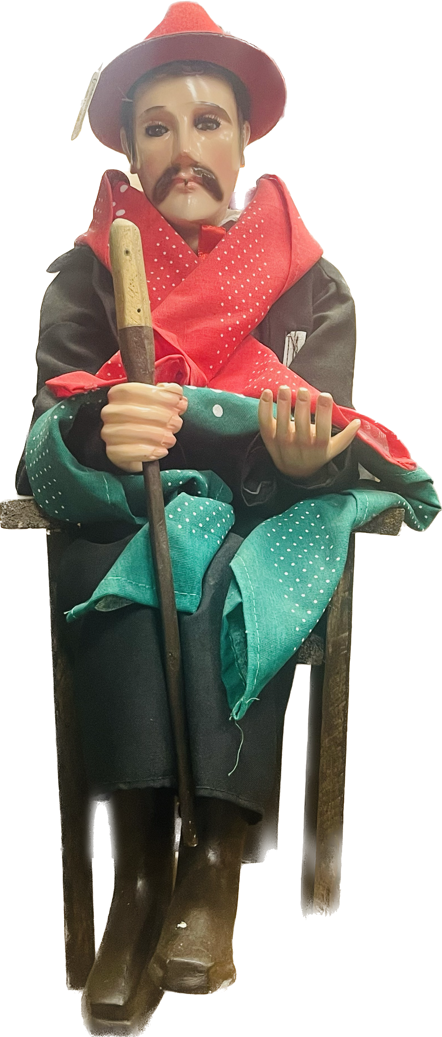 Estatua San Simon De Madera 24"