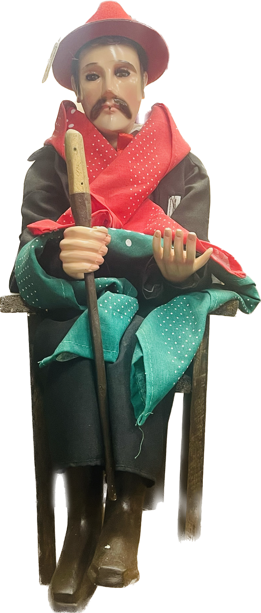 Estatua San Simon De Madera 24"