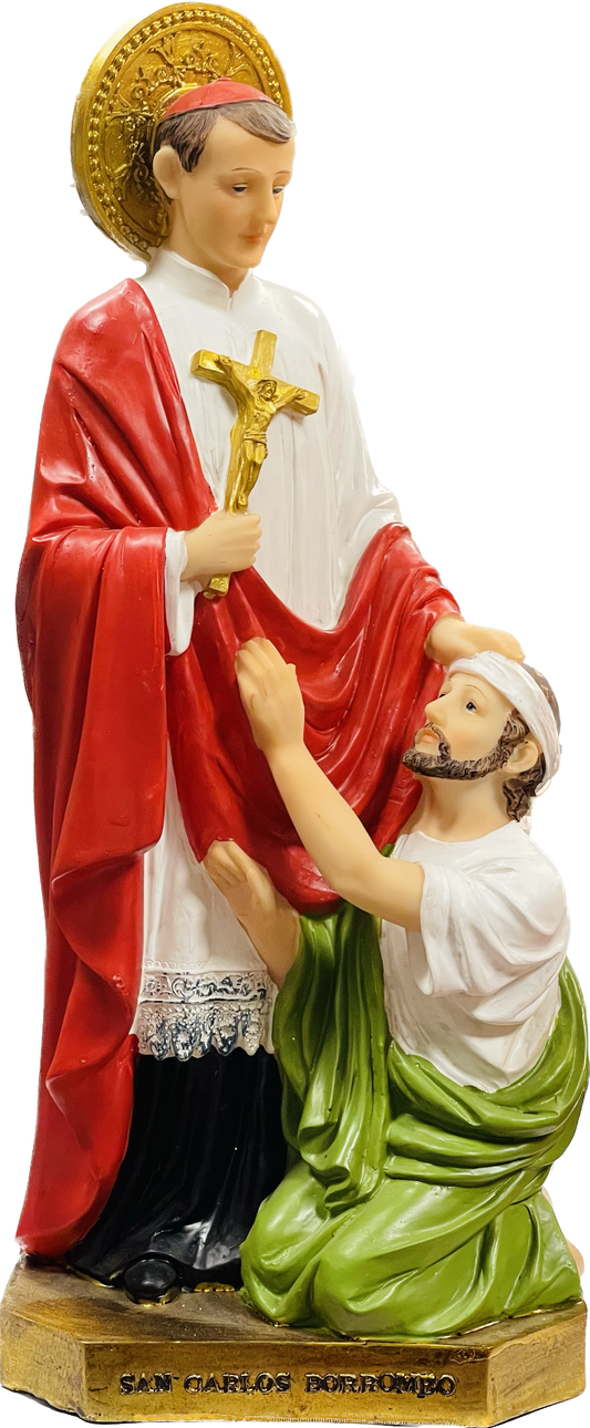 Estatua San Carlos De Borroromeo Charles 12' Inch ( Loves Gifts)