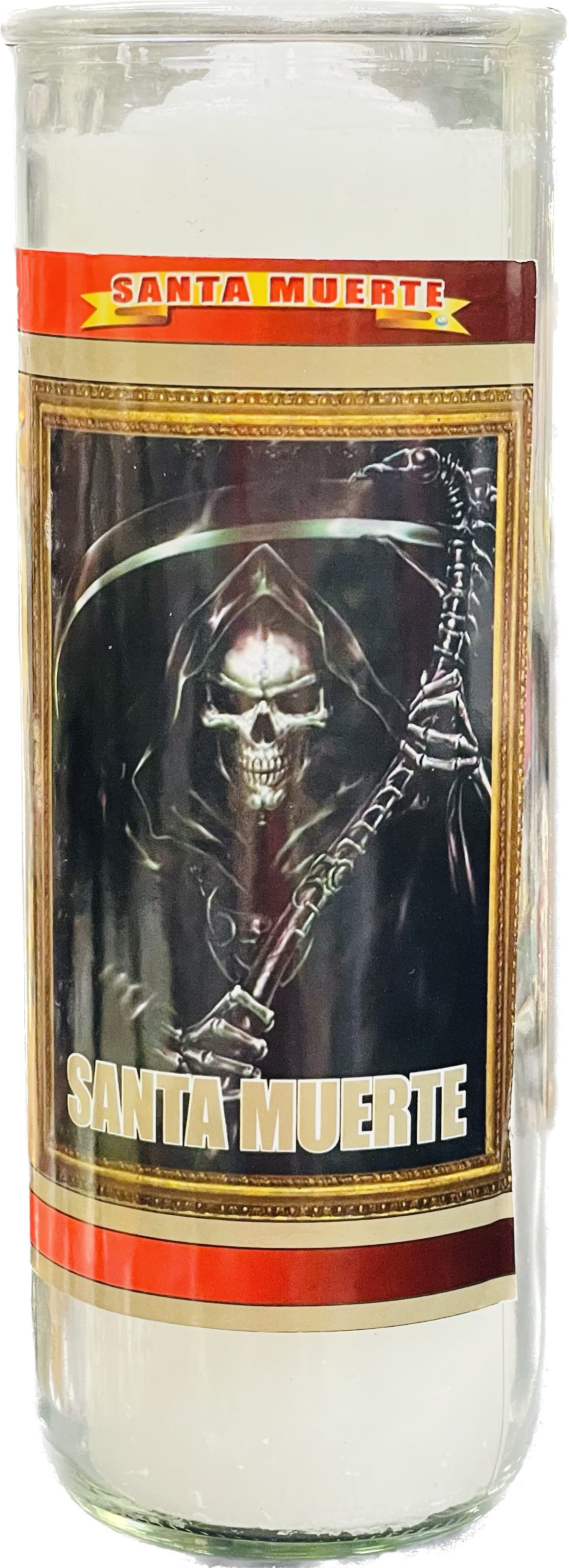 Vela Pull Out Santa Muerte (Blanca)