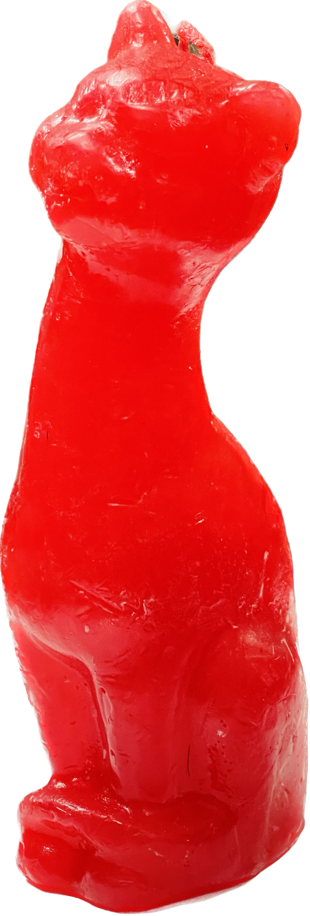 Vela Figura Gato Rojo