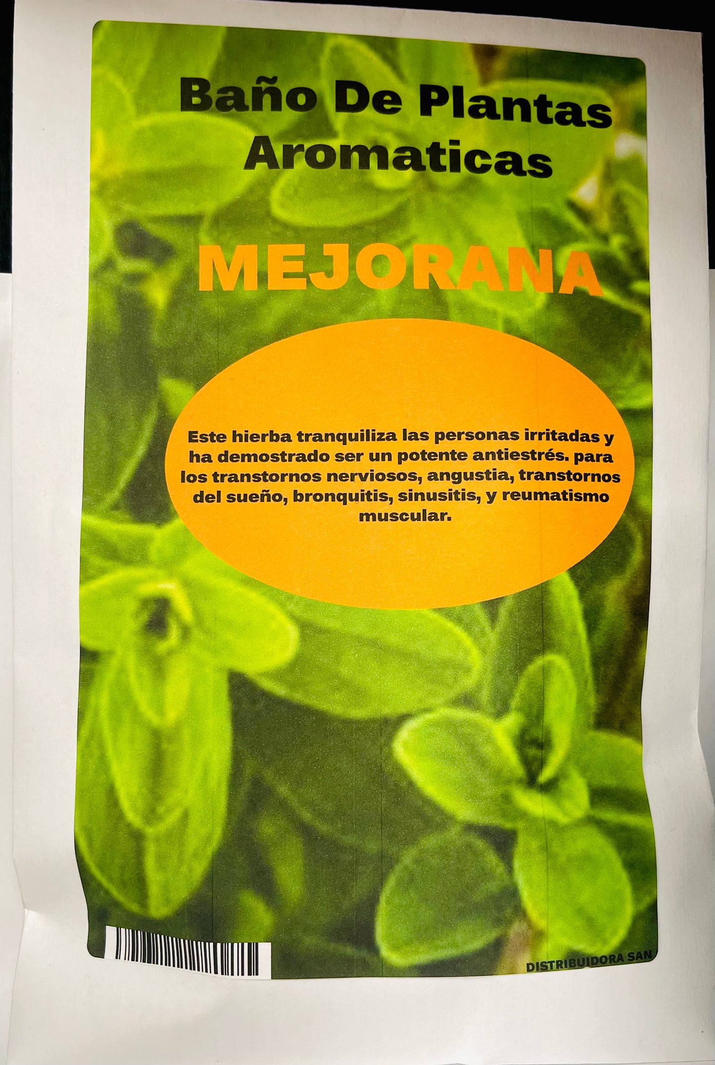 Baño De Plantas Aromatica Mejorana