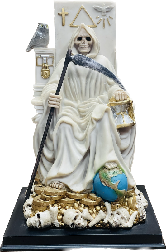 Estatua Santa Muerte Blanca