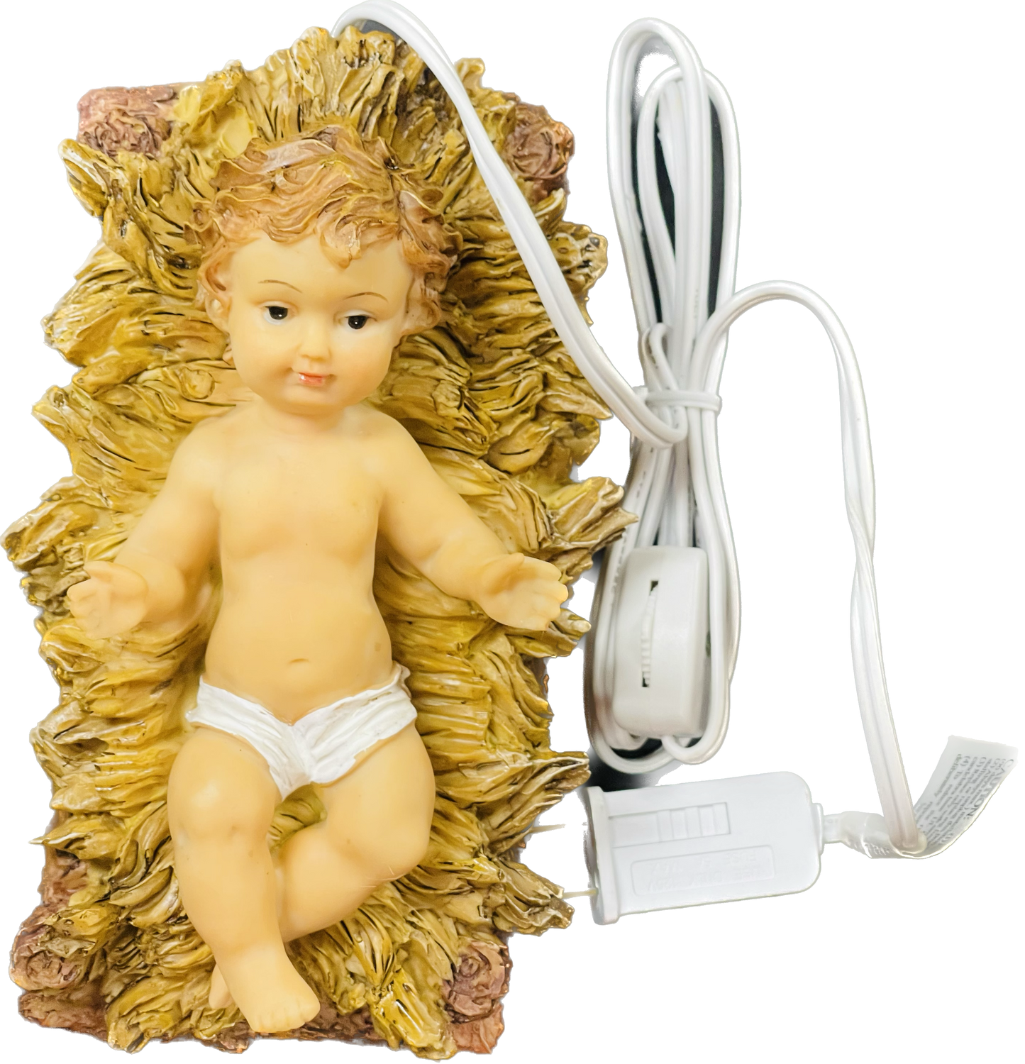 Niño Jesus En Pesebre Con Luz 8" (Love's Gifts)