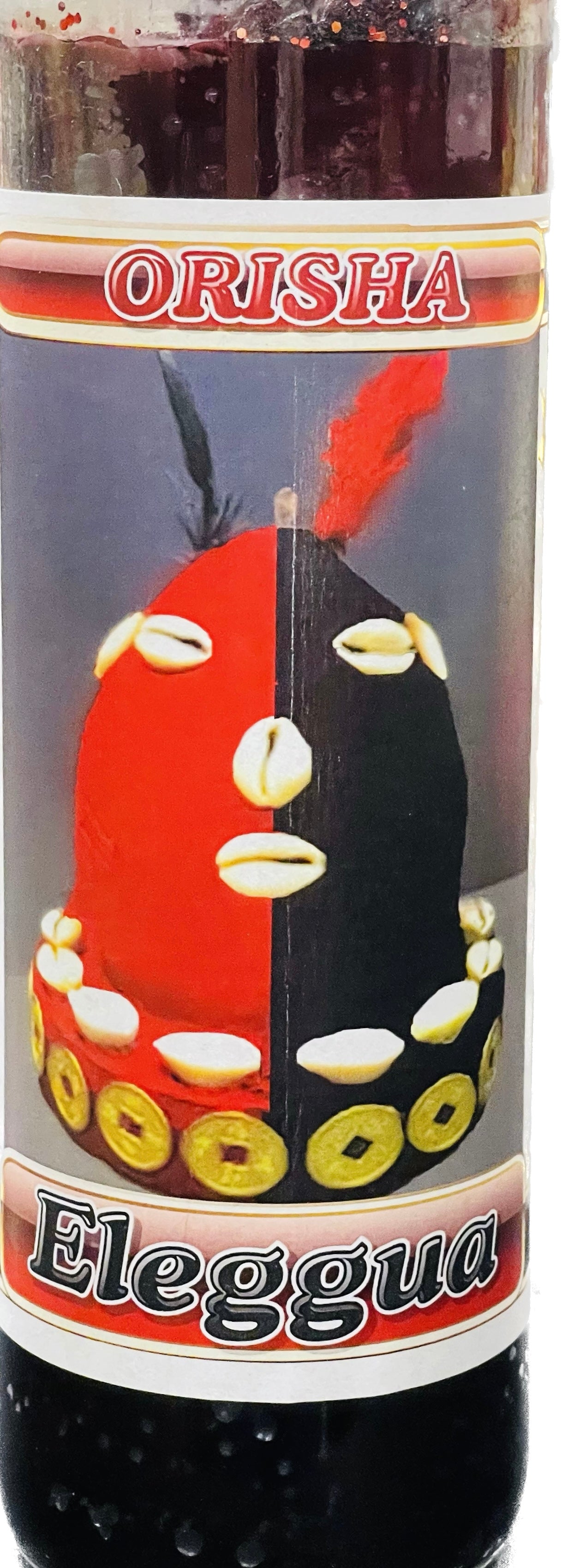 Vela Aromatica Elegua Negra/roja (Esoterico)