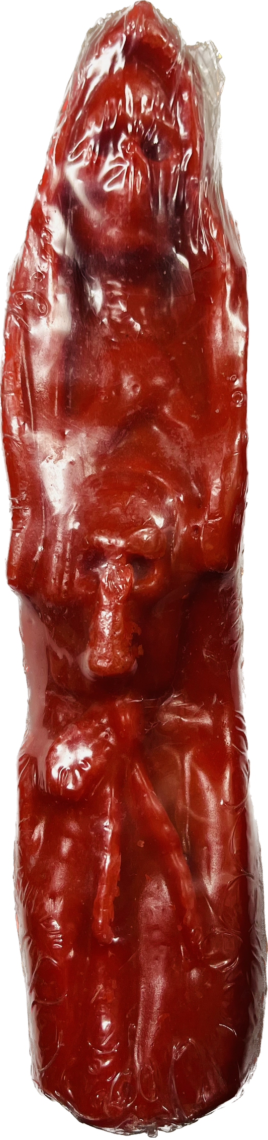 Vela Santa Muerte En Figura Rojo