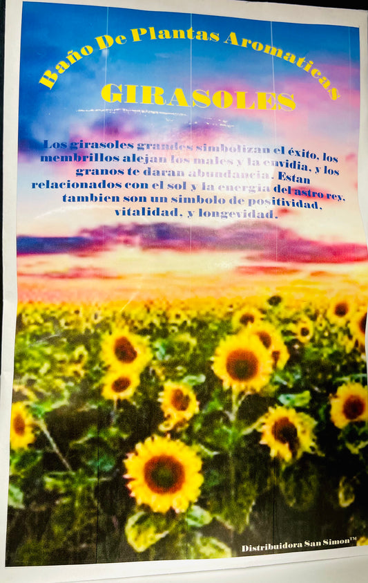 Baño De Plantas Aromatica Girasoles