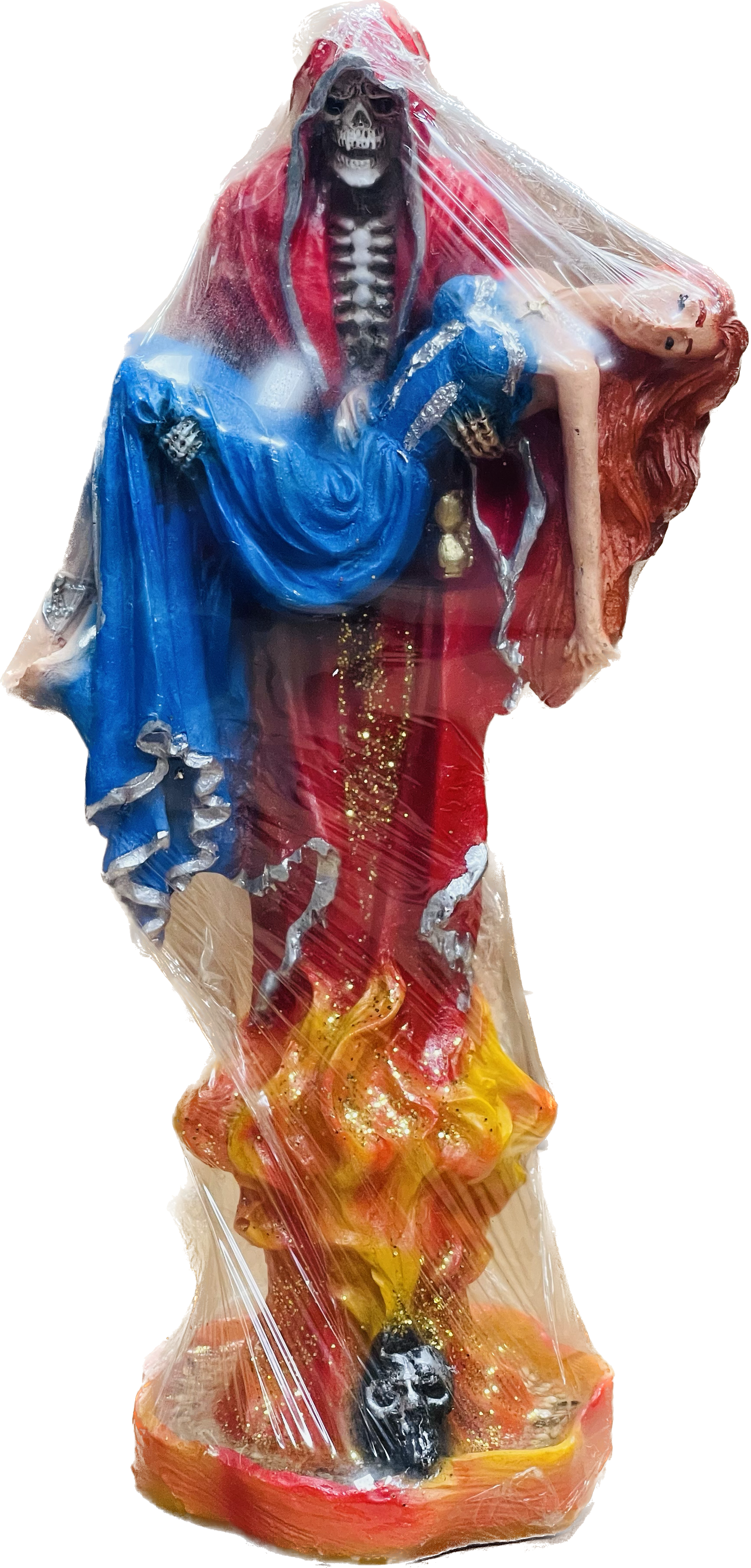Santa Muerte Piadosa Roja