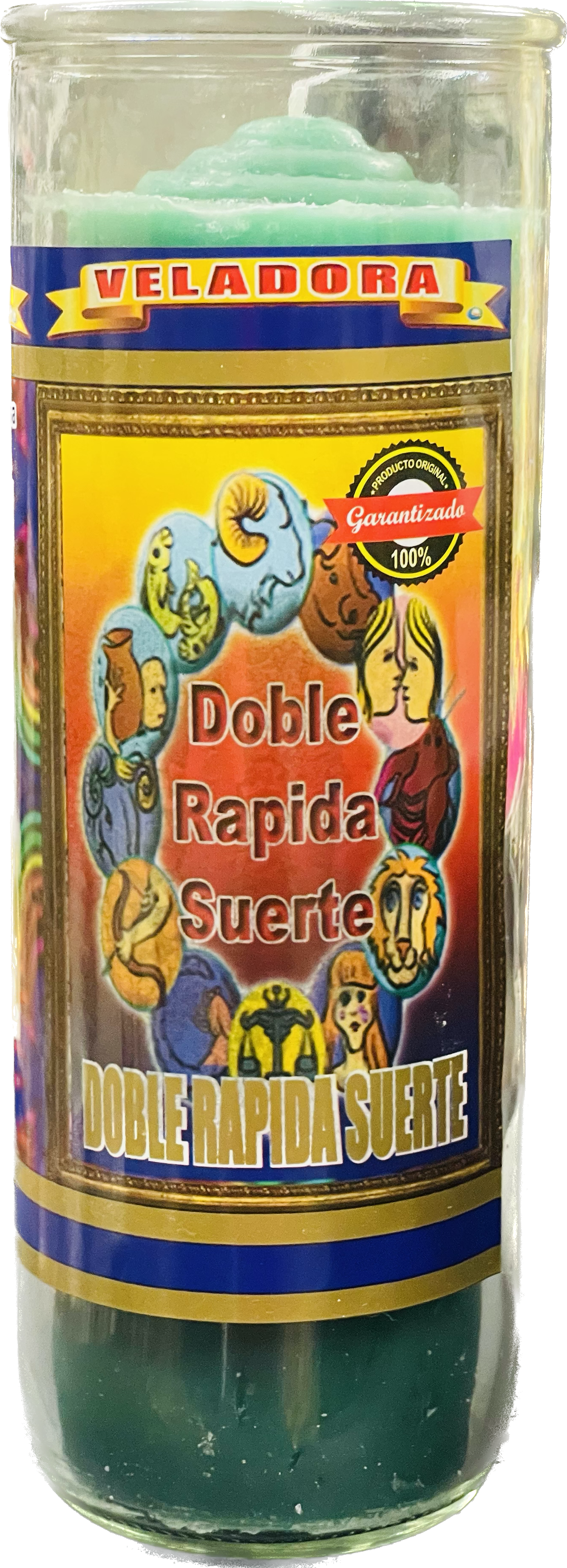 Vela Pull Out Doble Rapida Suerte ( Verde)