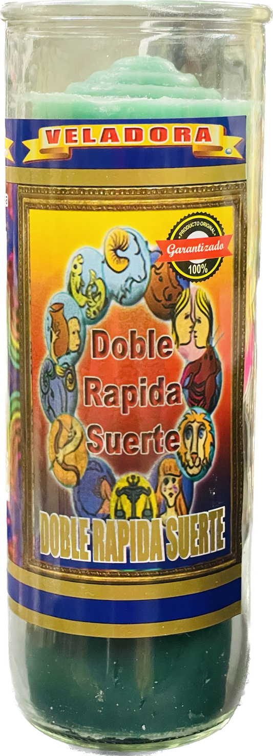 Vela Pull Out Doble Rapida Suerte ( Verde)