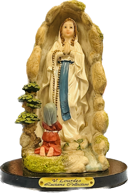 Estatua De La Virgen Lourdes / 5 Pulgadas