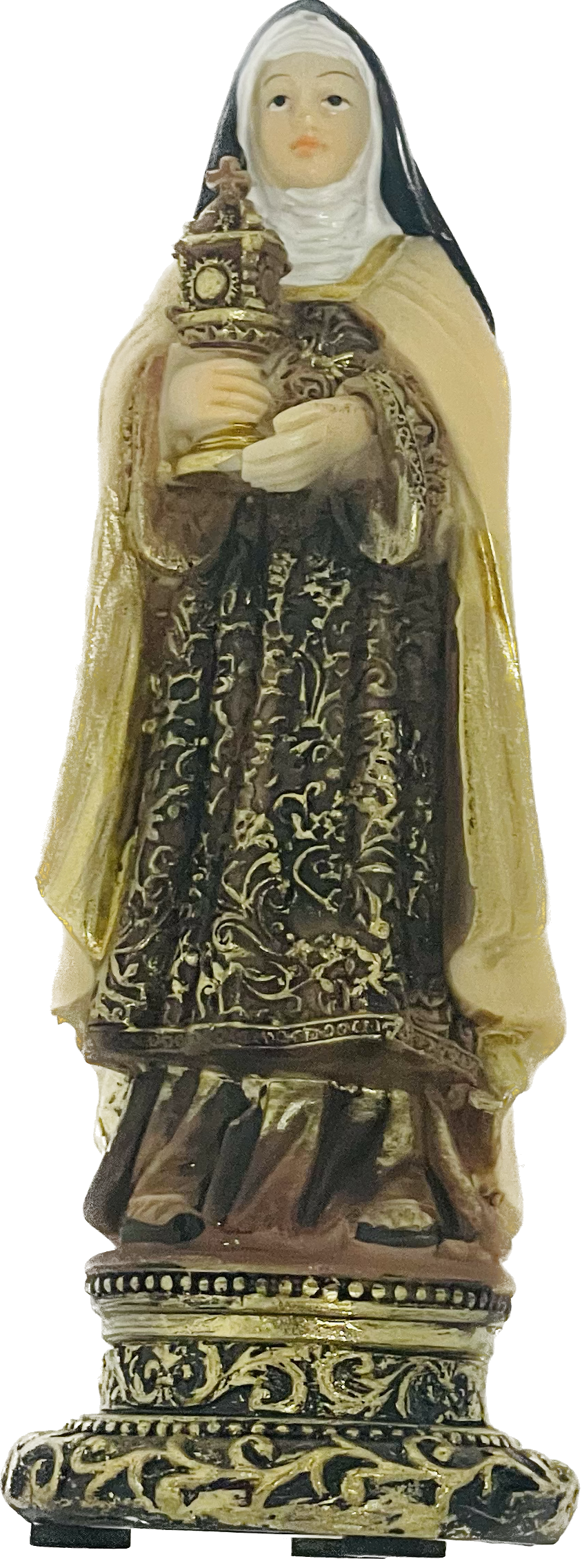 Estatua De Santa Clara /5 Pulgadas