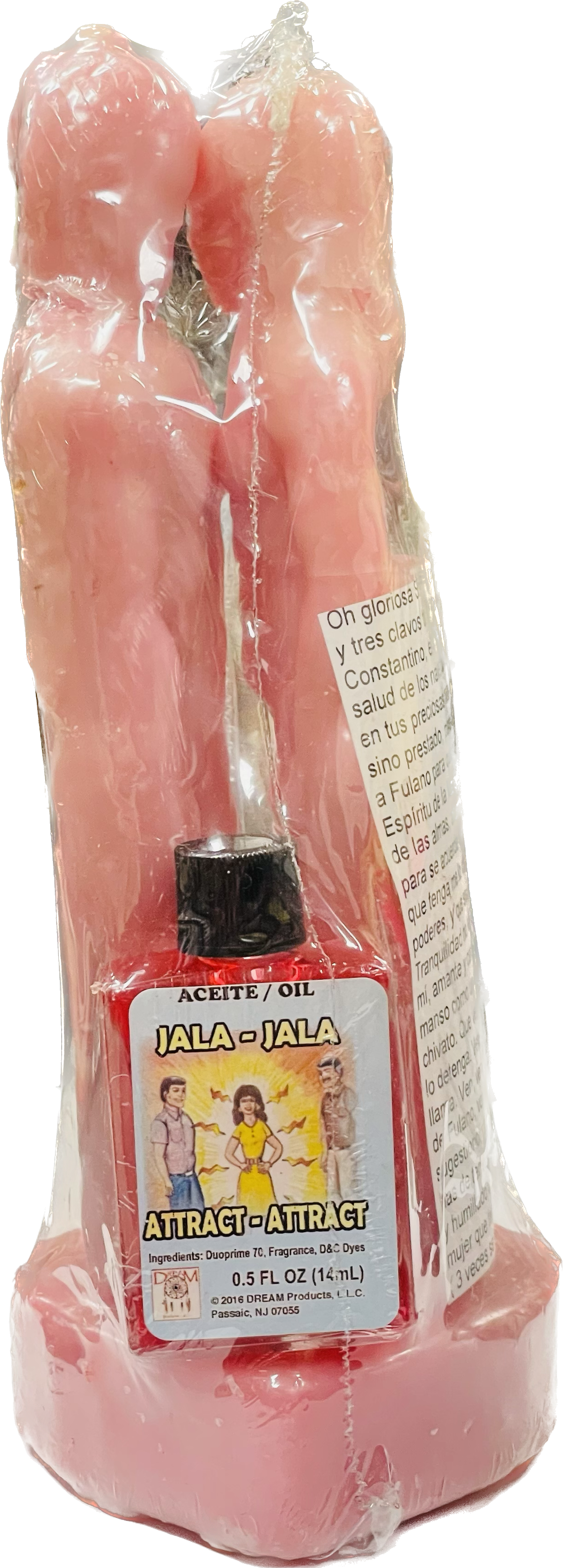 Vela Pareja Corazon Rosado Preparada