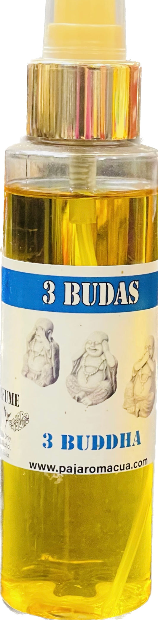 perfume tapa dorada 3 budas
