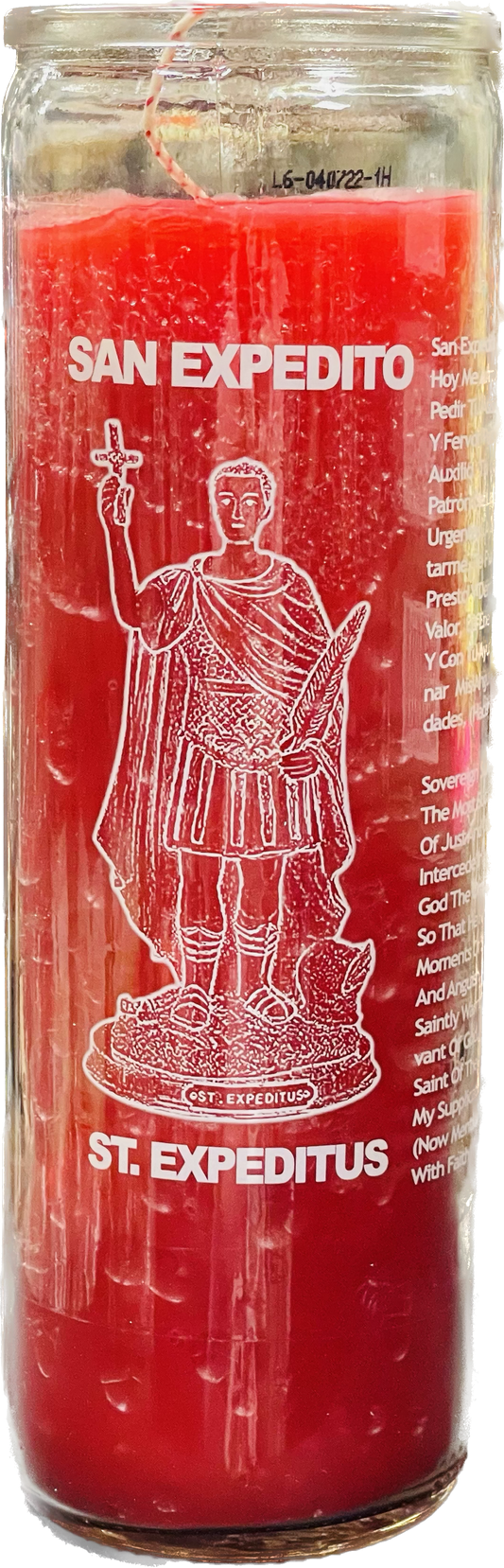 Vela Regular San Expedito Roja