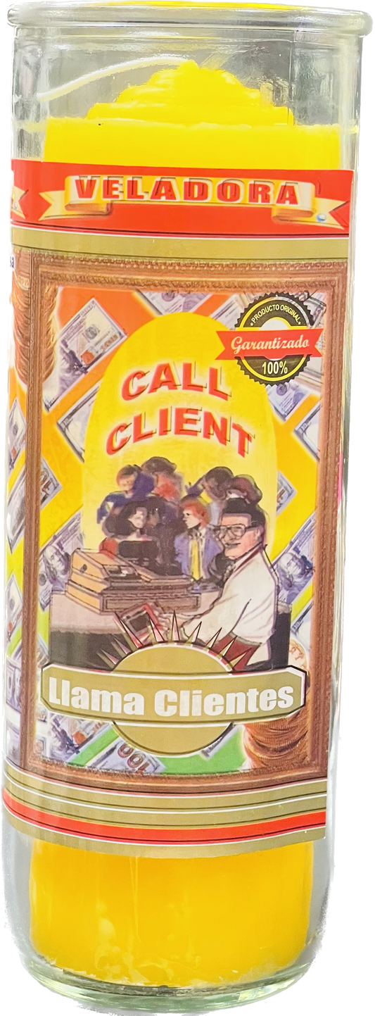 Vela Pull Out Llama Clientes (Yellow)